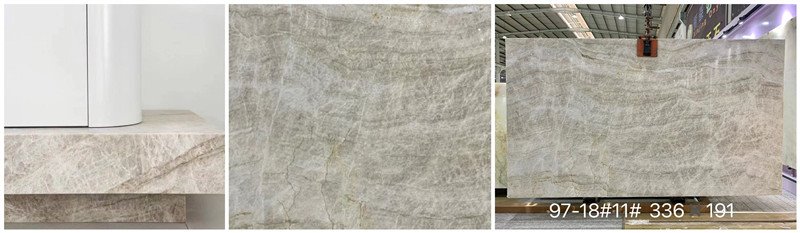 taj mahal quartzite with white cabinets(001)