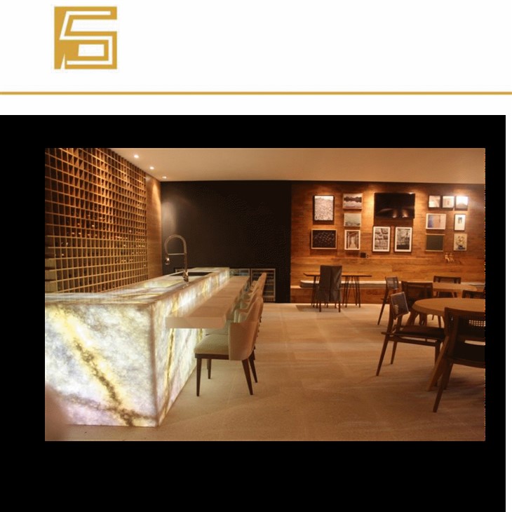 Nouveau design LED marbres Lumi-stone