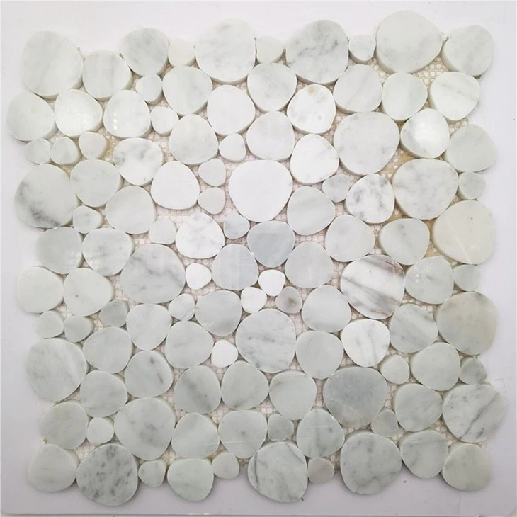 Carreau de mosaïque de brique de marbre dégringolé de château de Carrare de marbre de Carrare