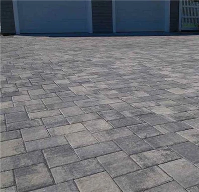 Pavés avec granit concassé Pavés Nicolock Granite City